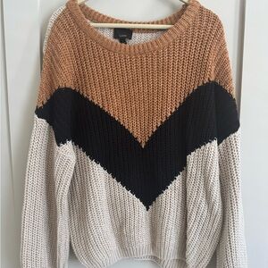Women's Knit Tan Sweater Size Large
